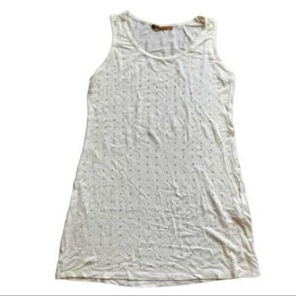 Beldini white tank with gold gems size medium - Picture 4 of 7